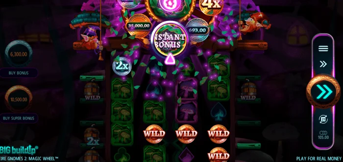 Fire Gnomes 2 Magic Wheel - roata magică în acțiune